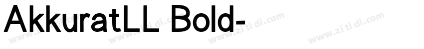 AkkuratLL Bold字体转换